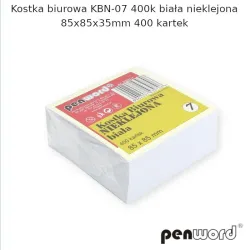 Kostka biała 83x83x35mm A'6, nieklejona Kostka biała 83x83x35mm A'6, nieklejona